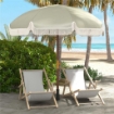 Ombrellone da Spiaggia Salvaspazio con Protezione UV40+ e Borsa di Trasporto, Verde