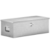 Cassetta degli Attrezzi da 43L in Alluminio con Serratura, 2 Chiavi e Maniglia Laterale, 76.2x33x24.4 cm, Argento