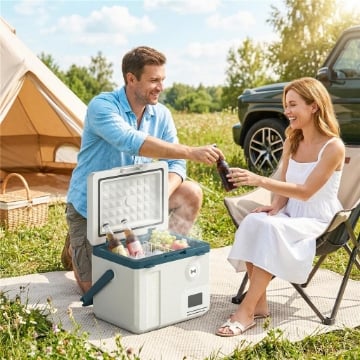 19L Auto Frigorifero Compressore, App Controllo Ideale per Campeggio.