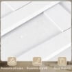 PORTA 71X213CM, STILE RUSTICO, KIT MONTAGGIO, MANIGLIA, BIANCO EFFETTO LEGNO.
