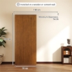 Porta Scorrevole 90x210 cm, Armadi Kit Montaggio, Binario, Effetto Legno Marrone