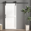 PORTA SCORREVOLE PORTA DA INTERNO STILE INDUSTRIALE, 81.3X213.4CM, LEGNO