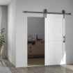 PORTA SCORREVOLE PORTA DA INTERNO STILE INDUSTRIALE, 81.3X213.4CM, LEGNO