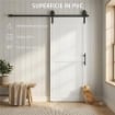 PORTA SCORREVOLE PORTA DA INTERNO STILE INDUSTRIALE, 81.3X213.4CM, LEGNO