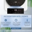 MINI ASCIUGATRICE PORTATILE 4 KG, DISPLAY LED, 800W, CARICA FRONTALE, FINO 60?, IMPILABILE/PARETE/AUTOPORTANTE, TIMER, PER CASA, BIANCO