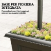 LAMPIONE DA GIARDINO SOLARE 1.85 M IN ACCIAIO INOX CON ALTEZZA REGOLABILE, IP44 IMPERMEABILE