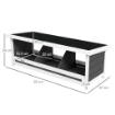 Nido per Galline a 3 Aree con Base Rialzata e Tetto, in Legno e Bitume, 95x37x34 cm, Grigio