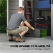 SET 2 PESI BASE PER OMBRELLONE A SBALZO IN HDPE RIEMPIBILI FINO A 105 KG, 101X101X12CM, NERO