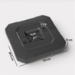 SET 2 PESI BASE PER OMBRELLONE A SBALZO IN HDPE RIEMPIBILI FINO A 105 KG, 101X101X12CM, NERO