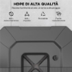 SET 2 PESI BASE PER OMBRELLONE A SBALZO IN HDPE RIEMPIBILI FINO A 105 KG, 101X101X12CM, NERO