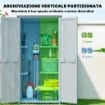 ARMADIO DA ESTERNO, CAPANNO PER ATTREZZI CON 2 SCAFFALI