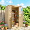 Capanno da Giardino Walk-in con Pavimento e 4 Finestre