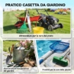 Capanno Giardino Metallo 163x90x179 cm, Porta Chiudibile, Prese d'Aria, Grigio Scuro