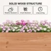 LETTO DA GIARDINO RIALZATO, FIORIERA VERTICALE IN LEGNO CON DRENAGGIO E RIVESTIMENTO.