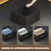 SCRIVANIA GAMING ANGOLARE CON HUB DI RICARICA, LUCI LED E SUPPORTO MONITOR, IN LEGNO E ACCIAIO, 192.5X80X86.5 CM, NERO