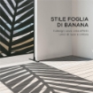SEPARÈ A 3 ANTE VERTICALI IN ACCIAIO CON MOTIVO A FOGLIA DI BANANA, 122X45X198 CM, NERO