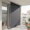 Tenda a Rullo Avvolgibile in Poliestere Anti-UV con Catenella, 240x160 cm, Grigio Scuro