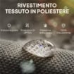 Tenda a Rullo Avvolgibile in Poliestere Anti-UV con Catenella, 240x160 cm, Grigio Scuro