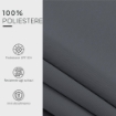Telo di Ricambio per Tenda Parasole Retrattile 4x3 m in Poliestere Anti UV 50+ Grigio
