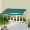 TELO DI RICAMBIO PER TENDA PARASOLE RETRATTILE 3X2.5 M IN POLIESTERE ANTI UV 50+ VERDE
