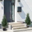 Set 2 Piante Finte di Cipressi Alberi Anti-UV, Ï40x90 cm, Verde