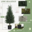 Set 2 Piante Finte di Cipressi Alberi Anti-UV, Ï40x90 cm, Verde