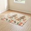TAPPETO PER BAMBINI 0-6 ANNI A TEMA FORESTA CON SUPERFICIE IMPERMEABILE IN XPE MULTICOLORE, 196X176X1.5 CM