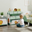 Scaffale Portagiochi Bambini Mobile Porta Giocattoli 3 Livelli, Verde