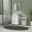 Mobile Sottolavabo Mobiletto Bagno Moderno 41.5x35.5x59 cm Bianco