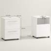Mobile Sottolavabo Mobiletto Bagno Moderno 41.5x35.5x59 cm Bianco
