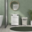 Mobile Sottolavabo Mobiletto Bagno Moderno 41.5x35.5x59 cm Bianco
