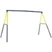 Struttura per Altalena da Giardino per Bambini 3-8 Anni in Acciaio, 4 Ganci, 260x160x178 cm, Blu
