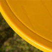 Set da Esterno per Bambini 4 pz con 2 Sedie, Ombrellone e Tavolo Rotondo, in Acciaio e Tessuto Oxford Giallo