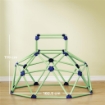 Gioco Arrampicata Bambini 3-8 Anni a Cupola con Bordi Smussati, in PP, 182.5x182.5x119 cm, Verde e Viola