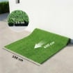 PRATO ARTIFICIALE 1M X 4M, TAPPETO SINTETICO CON ALTEZZA 10MM, DRENANTE, VERDE