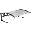 Pensilina da Esterno per Tagliaerba Impermeabile e UV 30+, in Alluminio, 100x81x43 cm, Bianco