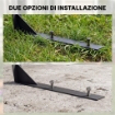 Pensilina da Esterno per Tagliaerba Impermeabile e UV 30+, in Alluminio, 100x81x43 cm, Bianco
