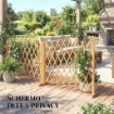 2 PANNELLI RECINZIONE ESPANDIBILI, GIARDINO IN LEGNO, 180X30X103 CM, MARRONE