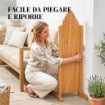 2 PANNELLI RECINZIONE ESPANDIBILI, GIARDINO IN LEGNO, 180X30X103 CM, MARRONE