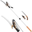 SET 3 PEZZI CON SEGHETTO MANUALE 2-IN-1 CON ASTA TELESCOPICA DA 2-3 M, SEGA DA POTATURA E FORBICE