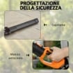 TAGLIASIEPI A BATTERIA CON 2 BATTERIE 4000MAH E PALO TELESCOPICO IN ALLUMINIO