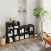 Libreria a Cubi con 6 Ripiani Portaoggetti, in Legno, 61.5x29.5x91.5 cm, Nero