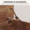 PANCA CONTENITORE MULTIUSO LEGNO PER CAMERA INGRESSO BIANCO 100X40X40CM