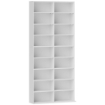 Ripiani per CD e DVD 18 scomparti capacitÓ max. 640 CD/360 DVD 430 Blu-ray 78,5 x 24 x 175 cm bianco