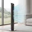 Ventilatore Torre 116 cm, ventilatore WiFi app controllo, camera letto, colore nero