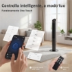 Ventilatore Torre 116 cm, ventilatore WiFi app controllo, camera letto, colore nero