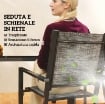 SET DA GIARDINO 7 PEZZI IN ACCIAIO CON TAVOLO RETTANGOLARE E 6 SEDIE IMPILABILI TRASPIRANTI, GRIGIO E NERO