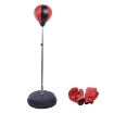 SET PUNCHING BALL DA TERRA PER ADOLESCENTI CON GUANTONI E POMPA ALTEZZA REGOLABILE DA 125-145 CM