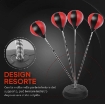 SET PUNCHING BALL DA TERRA PER ADOLESCENTI CON GUANTONI E POMPA ALTEZZA REGOLABILE DA 125-145 CM