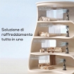 Ventilatore Nebulizzatore con Serbatoio 3.1L, 3 ModalitÓ e 3 VelocitÓ, Ruote, Oscillazione 70¦, Inclinazione 10¦, Timer 12h, 90W